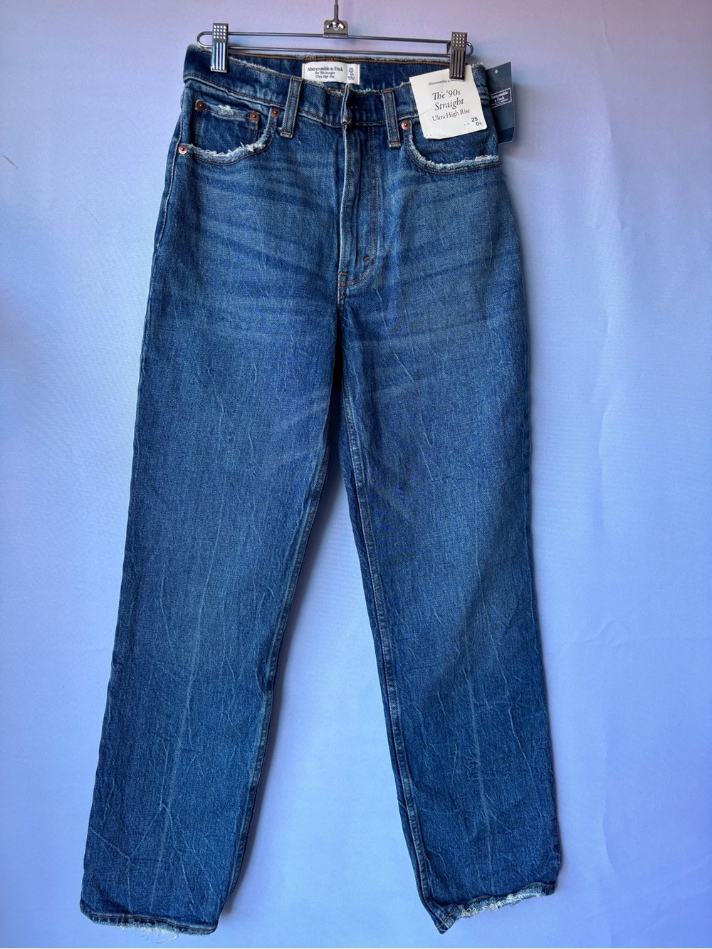 Abercrombie & Fitch Men's Blue Straight-Leg Jeans